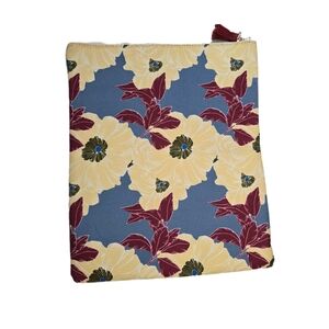 Anthropologie Rachel Pally Bloom Floral Folding Clutch Bag Tassel Zip ClosureAnt